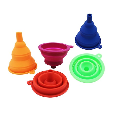 Diamond Visions Diamond Visions Assorted 4 in. H Silicone Extendable Funnel 11-1512